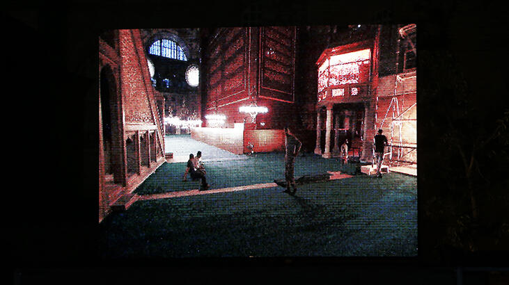 Ayasofya'da son hazırlıklar! Caminin içi canlı olarak izleniyor