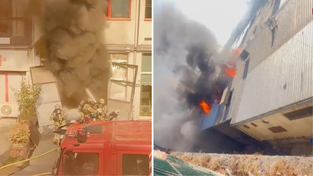 Bağcılar'daki Matbaacılar Sitesi'nde yangın! 1 işçi hayatını kaybetti, 1 itfaiye eri yaralandı