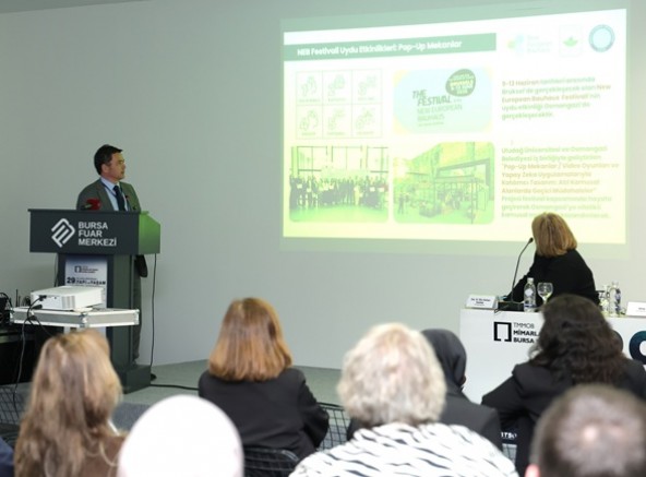Başkan Erkan Aydın projelerini uluslararası kongrede tanıttı