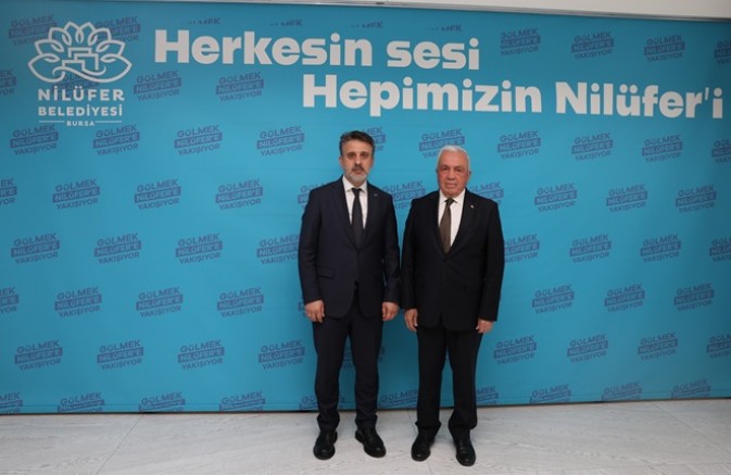 Başkan Şadi Özdemir, Şahin Biba'yı ağırladı