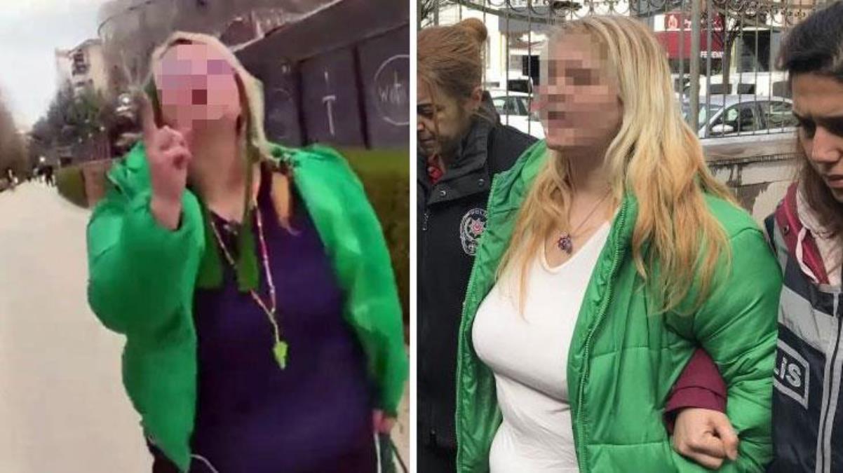 Başörtülülere ağır küfürler ve hakaretler savuran kadın gözaltına alındı