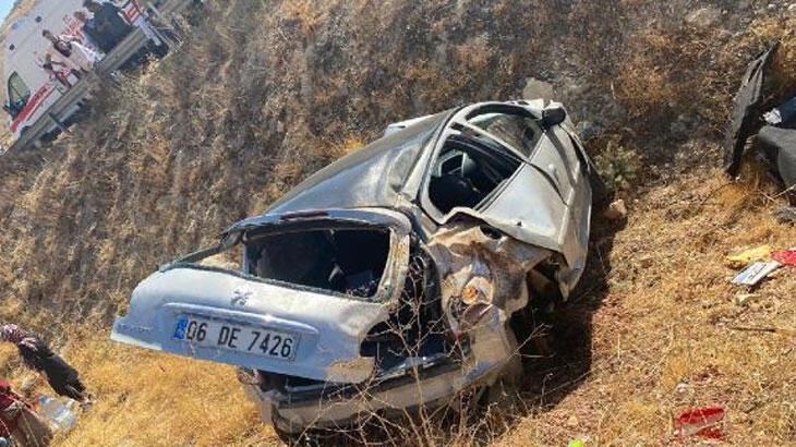 Batman'da otomobil şarampole yuvarlandı: 4 yaralı