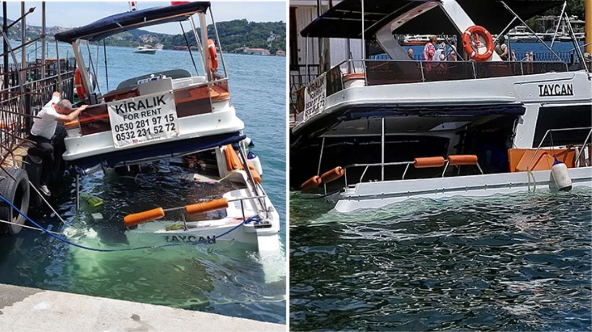 Beşiktaş'ta boğaz'a açılan yat battı! Yolcular ölümden döndü