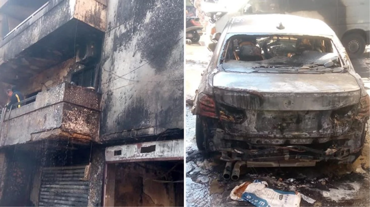 Beyrut'ta jeneratör patladı, ortalık savaş alanına döndü