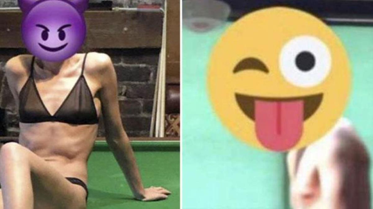 Bilardo masasının üzerinde cinsel ilişkiye giren çiftin görüntüleri internete sızdırıldı