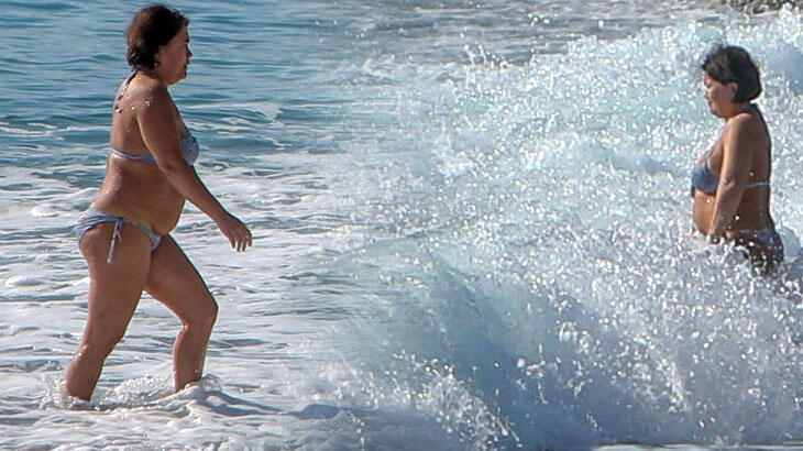 Bir tarafta kar bir tarafta deniz keyfi