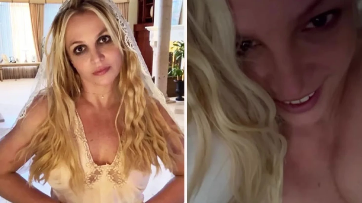 Britney Spears, yatakta çırılçıplak halde şekilden şekle girdi