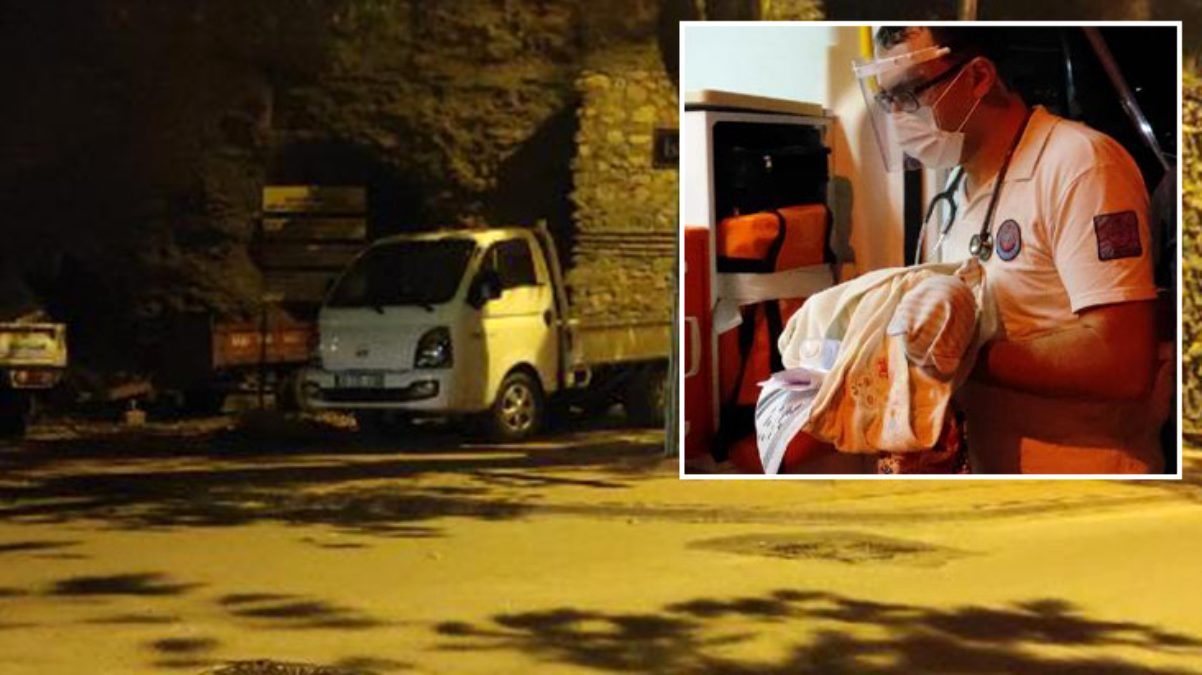 Bursa'da, kamyonet kasasında terk edilmiş 3 günlük bebek bulundu