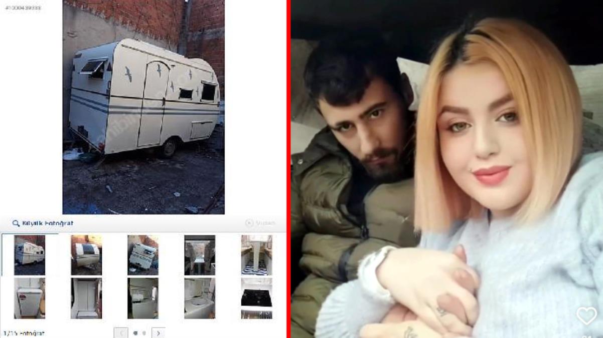 Çaldıkları karavanı internetten satmak isteyen çift yakalandı