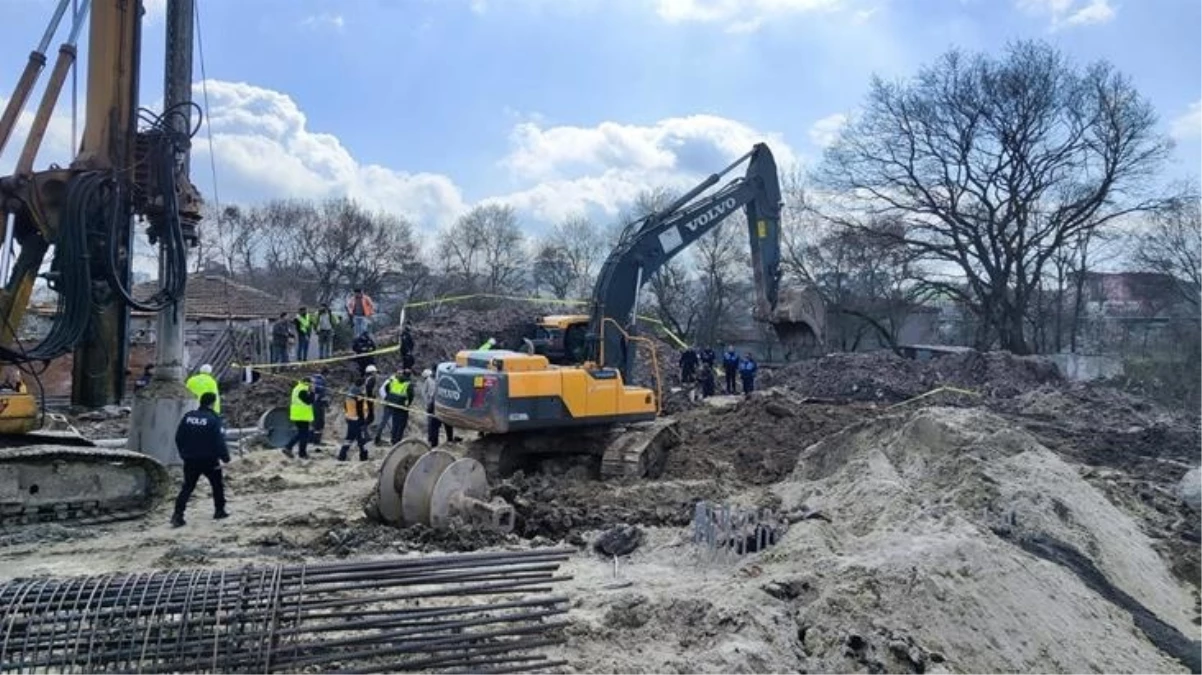 Çerkezköy'de hızlı tren şantiyesinde toprak kayması! 2 işçinin cansız bedenine ulaşıldı