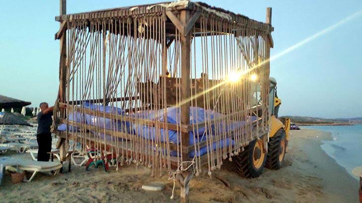 Çeşme'deki bin 500 liralık localar kaldırıldı!