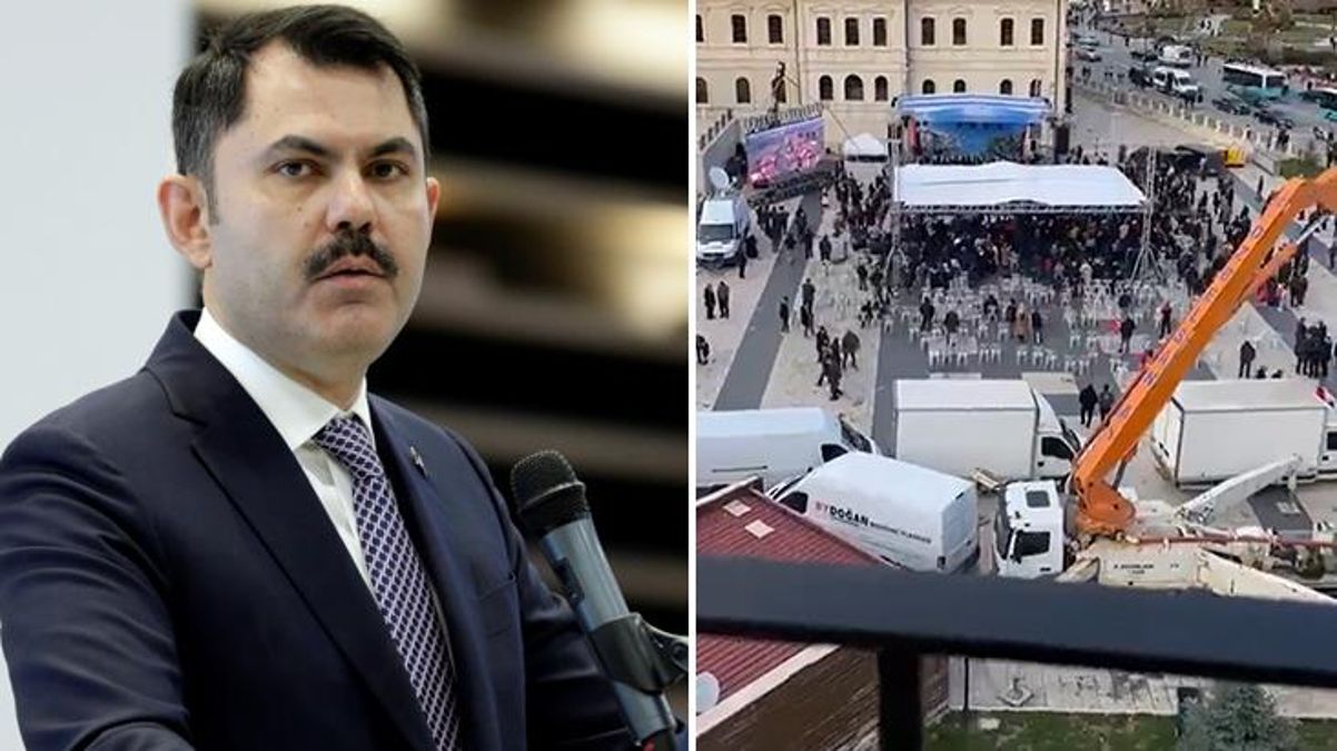 CHP'li vekil, Bakan Kurum'un konuşma yaptığı alanın görüntüsünü bu sözlerle paylaştı: Seçime 39 gün kala durum bu