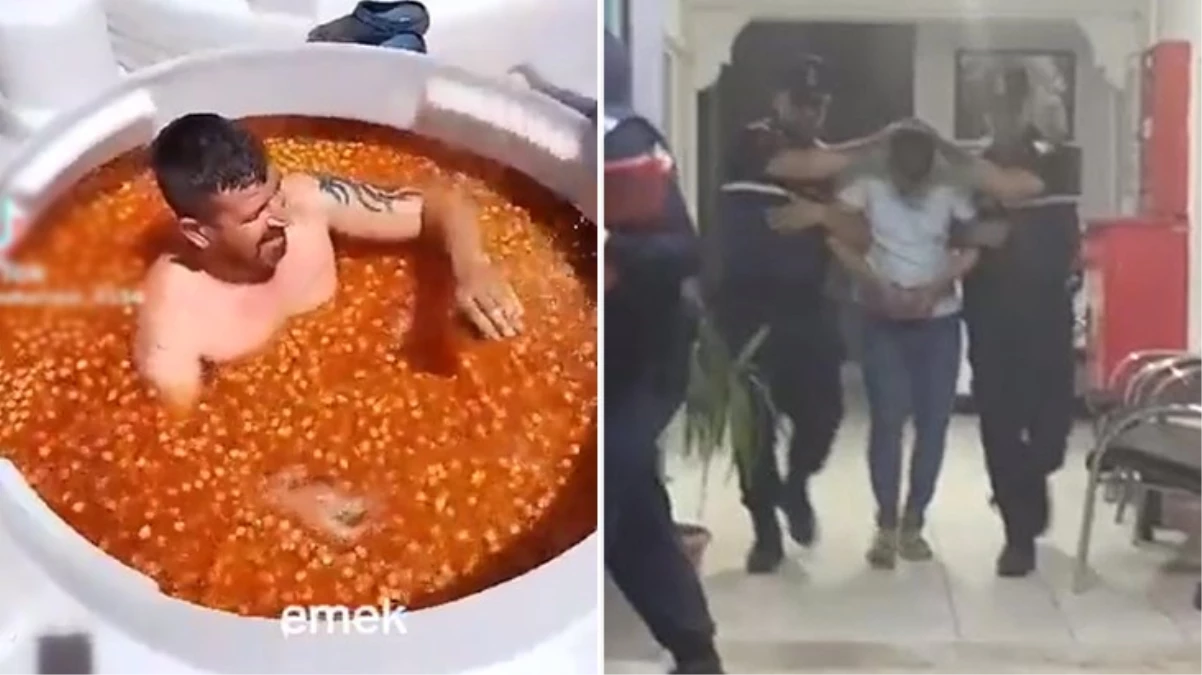 Çıplak halde zeytin tankının içine giren adam, ifadesi sonrası serbest bırakıldı: Eğlence için yaptım