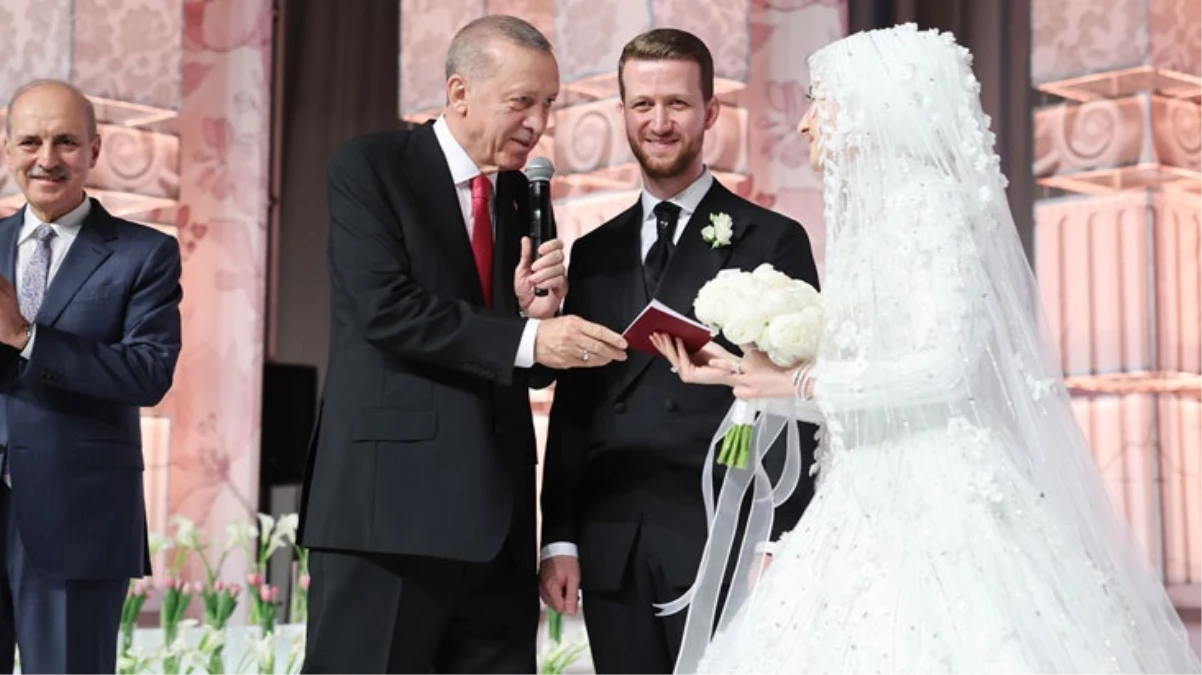 Cumhurbaşkanı Erdoğan, yeğeni Usame Erdoğan'ın nikah şahitliğini yaptı