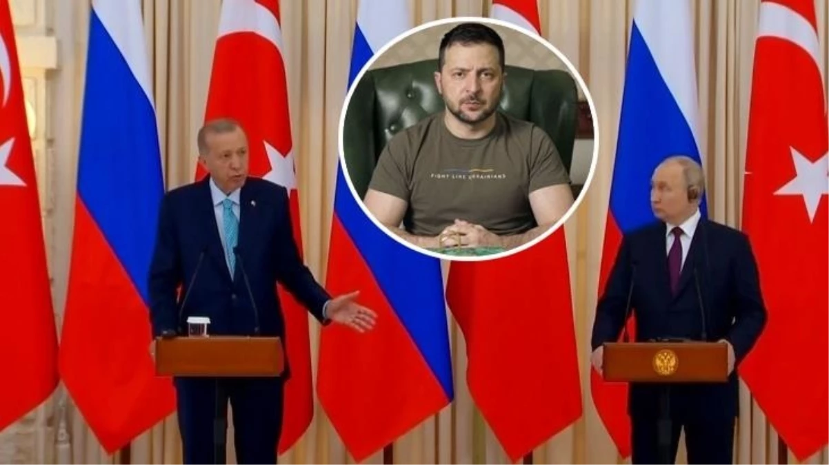 Cumhurbaşkanı Erdoğan'dan basın toplantısında Zelenski'ye mesaj! Putin'in yüz ifadesi değişti