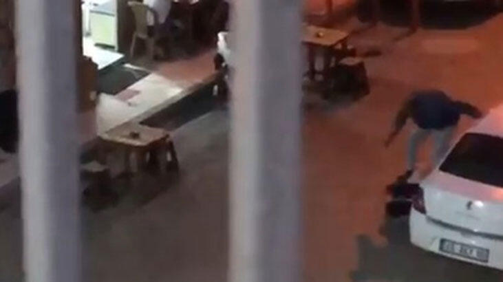 Dehşet verici görüntüler! Eski eşini sokak ortasında dövdü