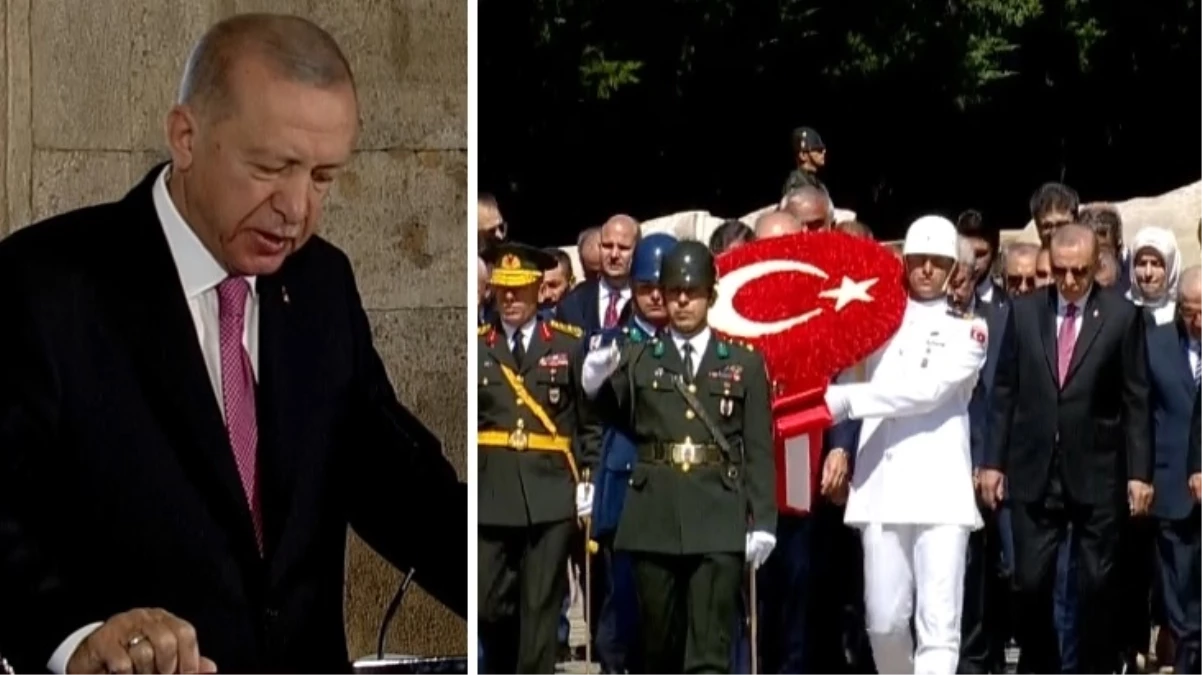 Devlet erkanı Ata'nın huzurunda! Anıtkabir Özel defterini imzalayan Erdoğan'dan 