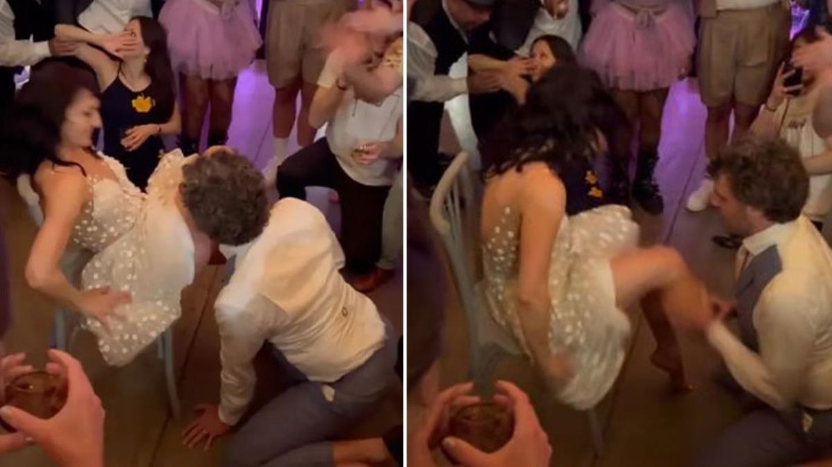 Dünya bu olayı konuşuyor! Gelin ve damat davetlilerin önünde sevişmeye başladı, izleyenler şok oldu