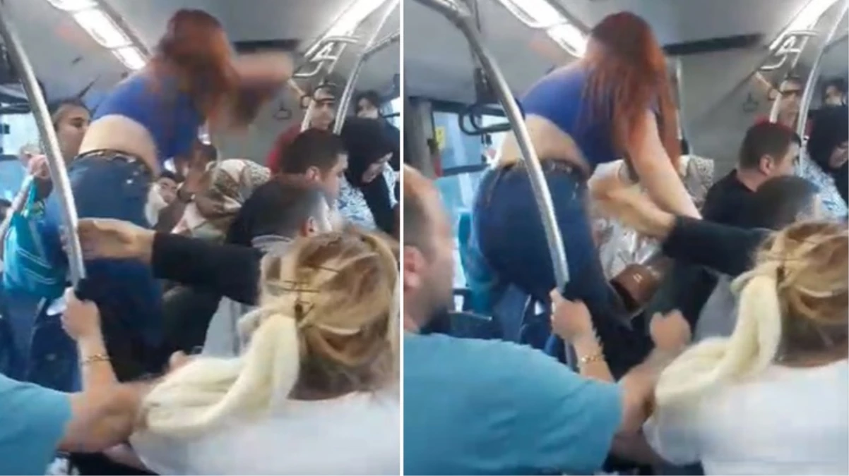 Elazığ'da halk otobüsünde yolcular birbirine girdi