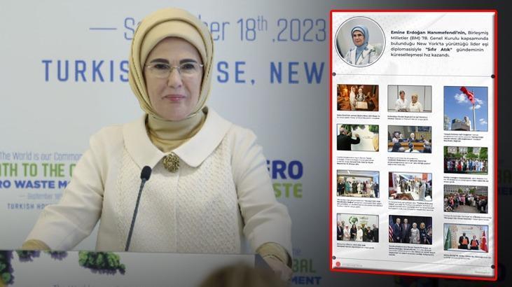 Emine Erdoğan'dan New York'ta yoğun 'Sıfır Atık' diplomasisi