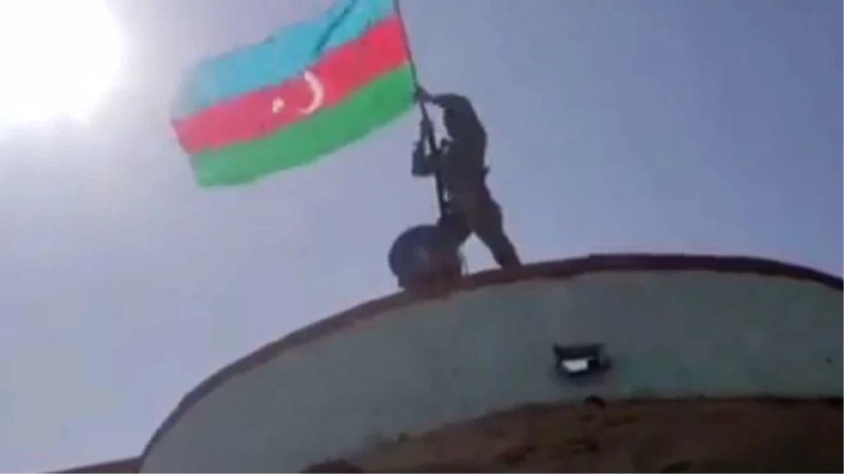 Ermeni işgalinden kurtarılan Hocalı'da Azerbaycan Bayrağı dalgalanıyor