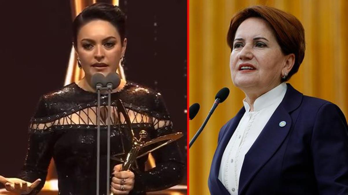 Ezgi Mola'nın çağrısı Altın Kelebek ödül törenine damga vurdu! Akşener'den yanıt gecikmedi