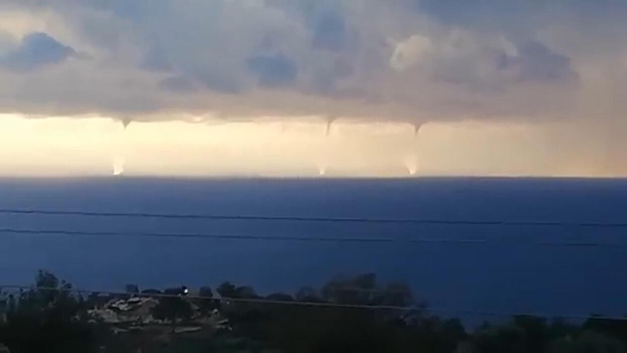 Fethiye'de 'hortum' paniği! Böyle görüntülendi