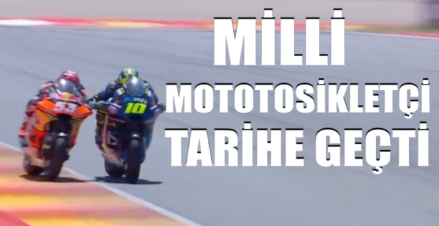 Milli motosikletçi 0.003 saniye farkla tarihe geçti