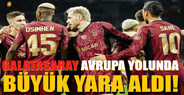 Galatasaray evinde büyük yara aldı!