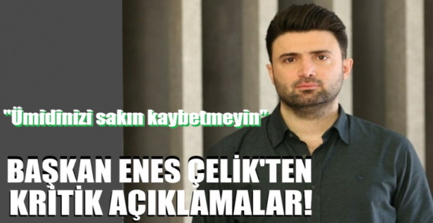 Bursaspor'da Başkan Enes Çelik'ten kritik açıklamalar!
