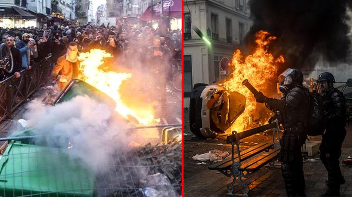 Fransa, Paris'i savaş alanına çeviren gösterileri daha da körükleyecek kararından geri adım attı