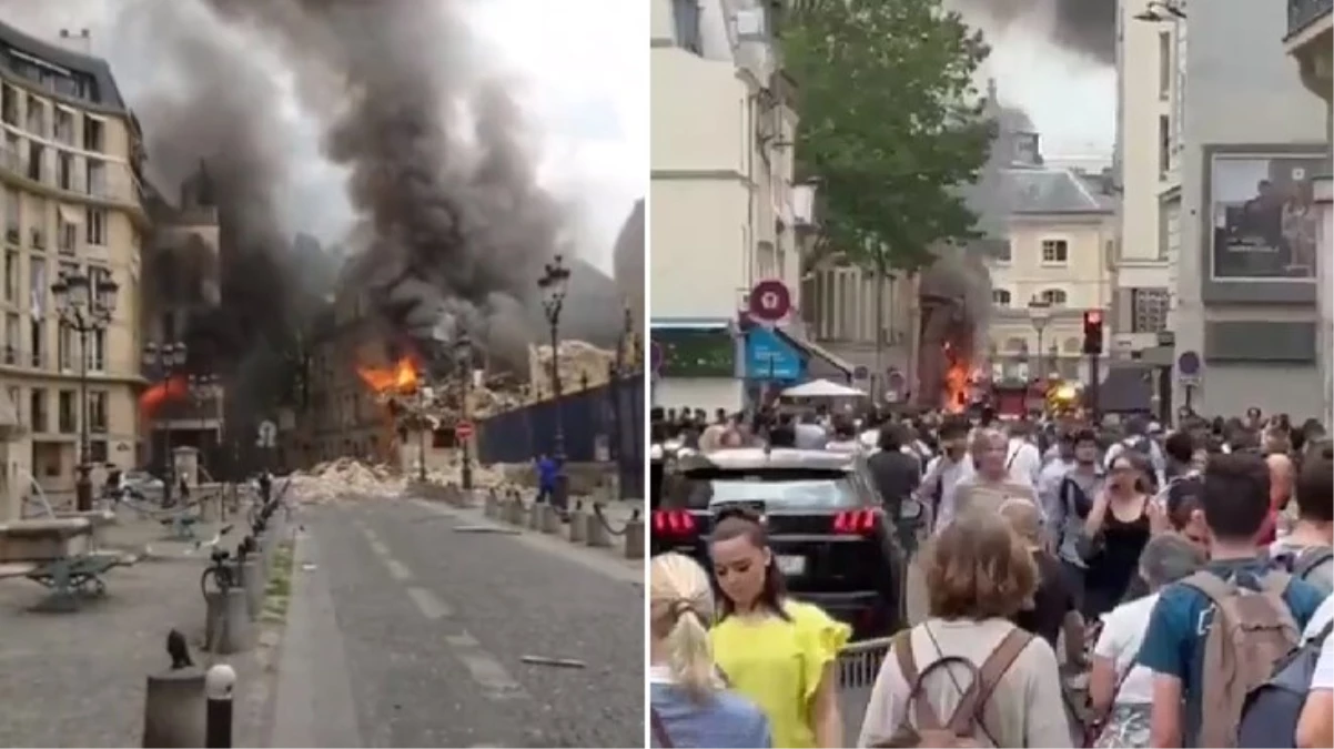 Fransa'nın başkenti Paris'te doğal gaz patlaması! 24yaralı var