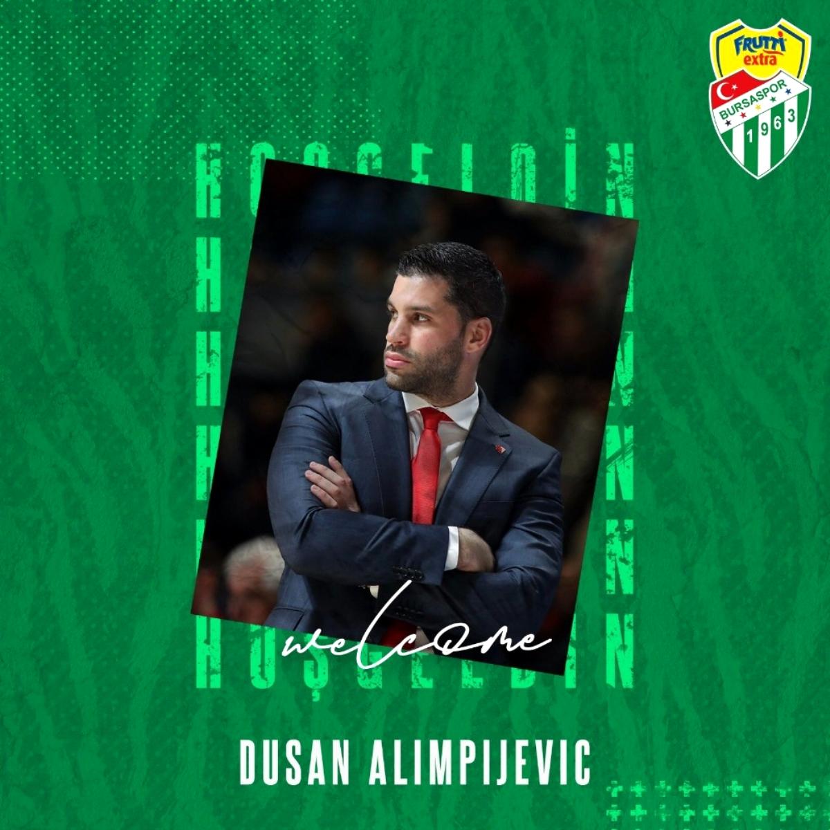 Frutti Extra Bursaspor'un yeni başantrenörü Dusan Alimpijevic oldu