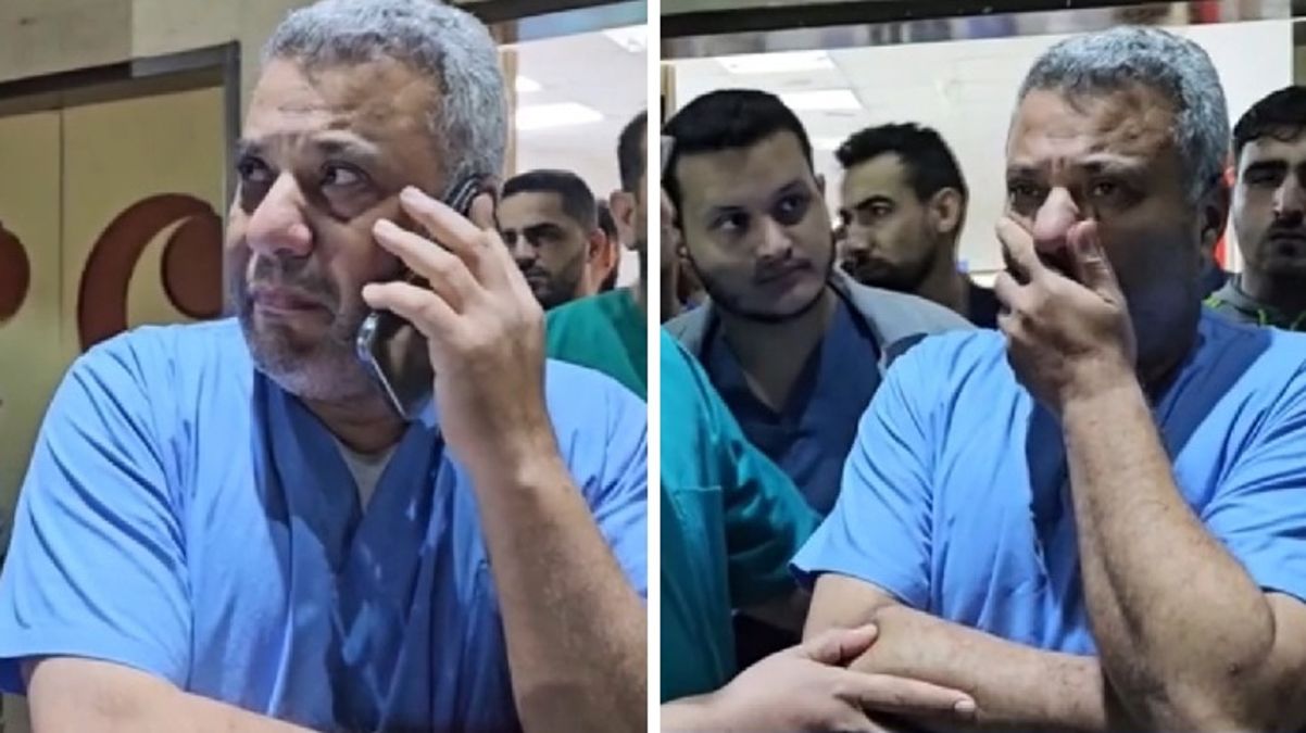 Gazzeli doktorun kahrolduğu an! Ailesinin öldüğünü telefonda öğrendi