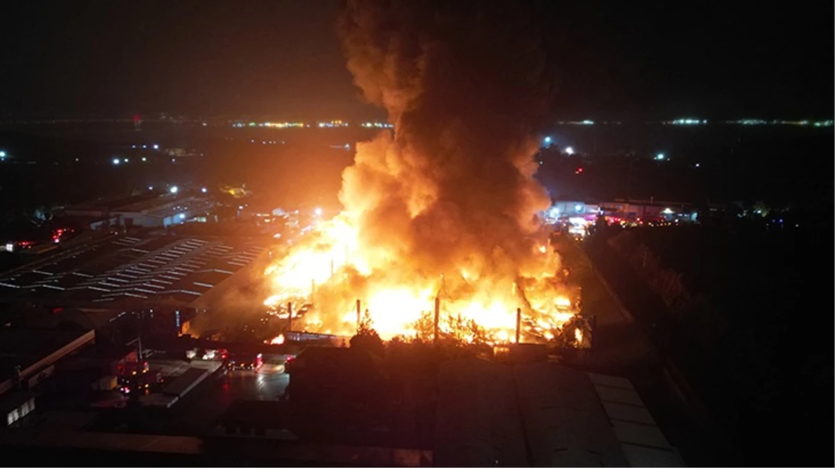 Gebze'de palet fabrikası yanıyor! Alevler yayıldı, çevre illerden itfaiye sevk edildi