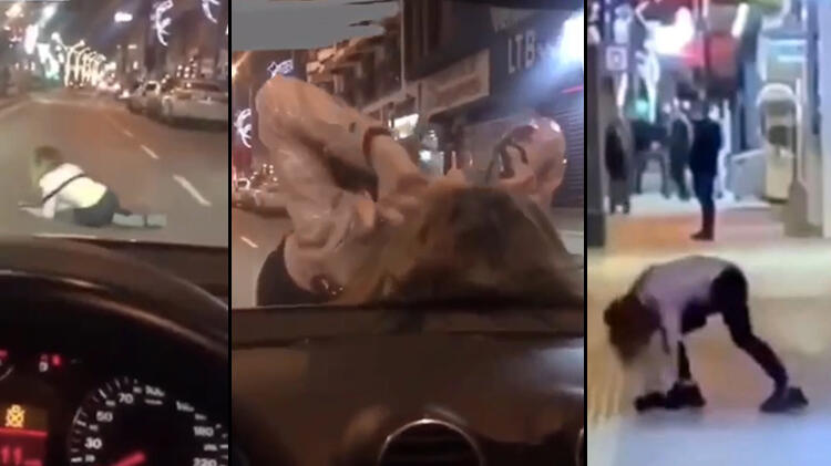 Genç kadın önüne atladı! Defalarca kez denedi