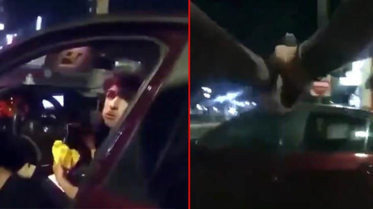 Görüntü ABD'den! Polis, aracında yemek yiyen gence kurşun yağdırdı
