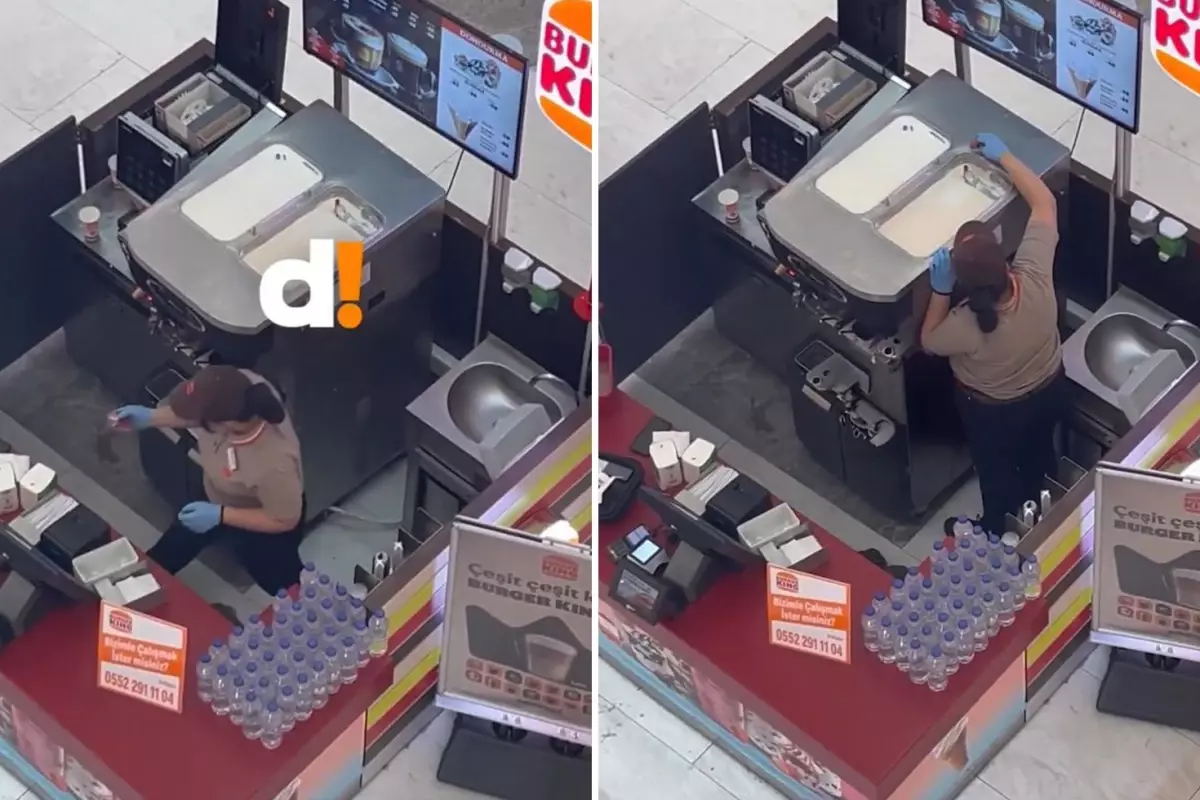 Görüntülendiğinden haberi yoktu! Ünlü markanın şubesinde mide bulandıran hareket