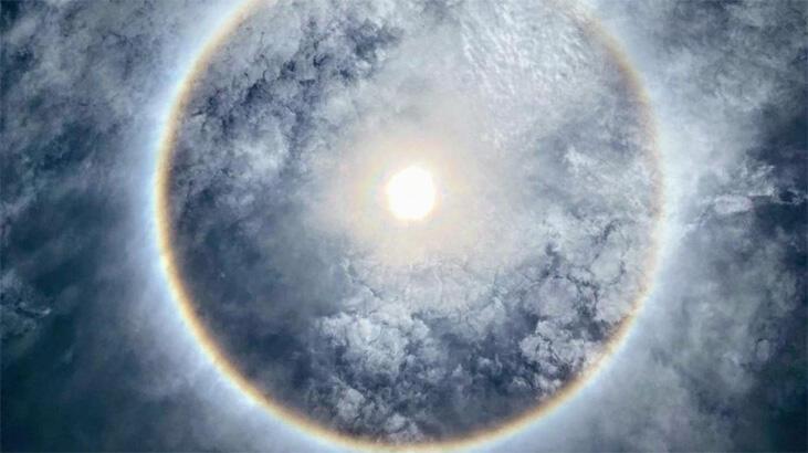 Güneşin etrafında gizemli bir ışık halkası görüldü