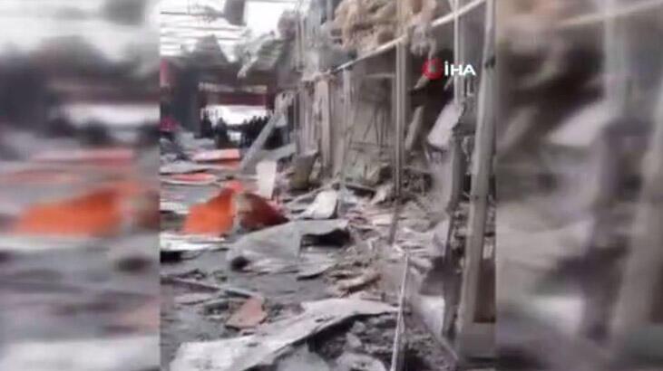 Harkov’da pazar alanı vuruldu