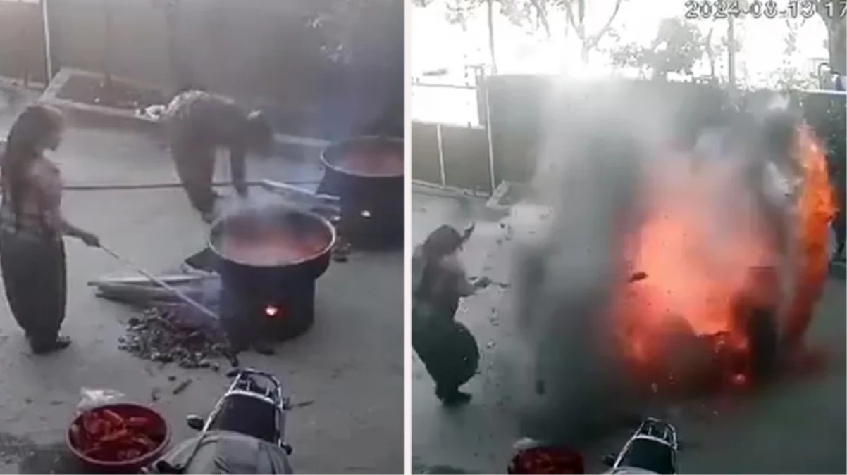 Hatay'da salça kazanında patlama yaşandı