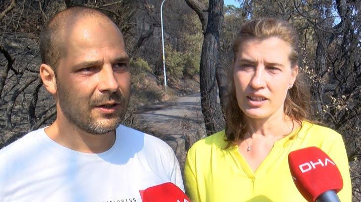Heybeliada sakinleri yangına ilişkin konuştu