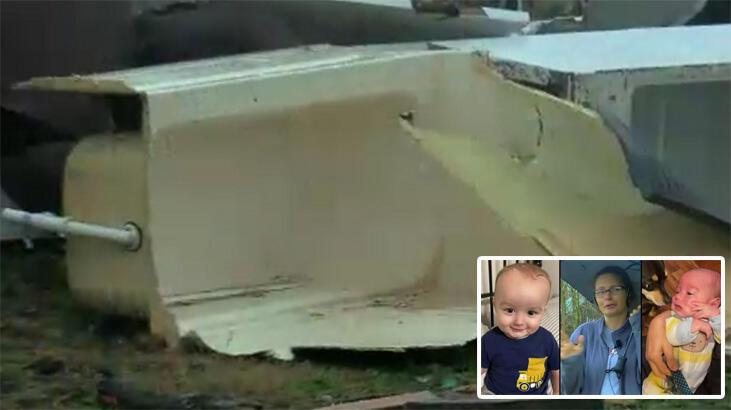 Hortum küvete konulan bebekleri uçurdu