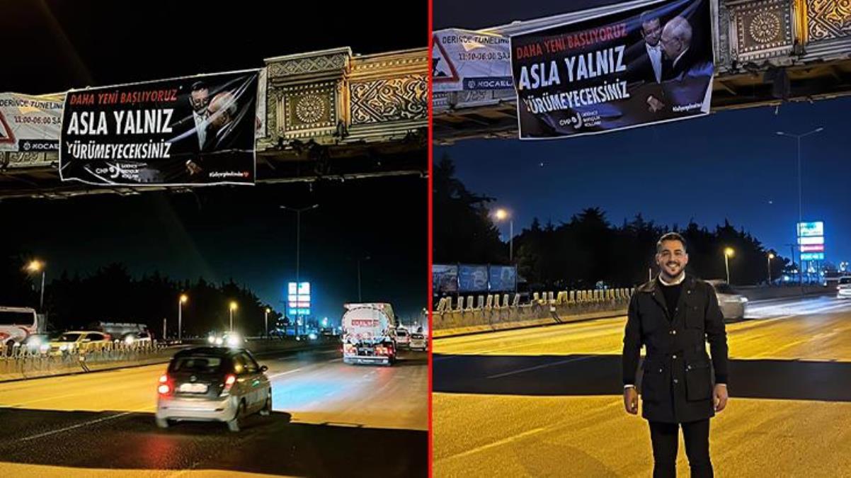 İmamoğlu'na destek için pankart asan CHP'li başkan, gözaltına alındı