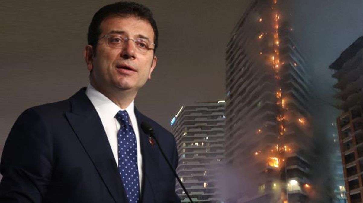İmamoğlu'ndan Kadıköy'de gökdelende çıkan yangına ilişkin yüreklere su serpen paylaşım: Can kaybı yok