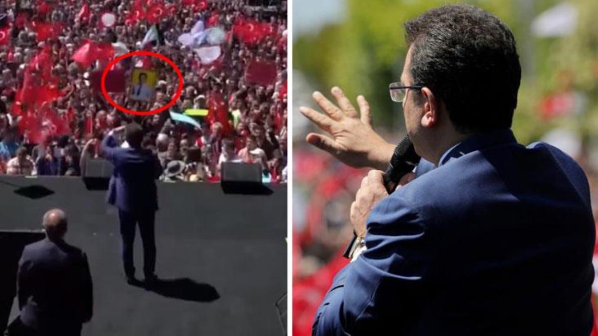 İmamoğlu'ndan Selahattin Demirtaş'ın fotoğrafını taşıyan gence sitem: Bana hakaret etmiş olursun