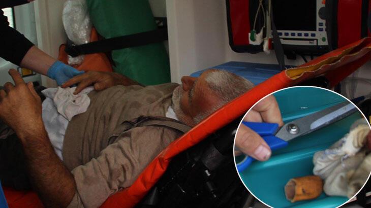 İşçinin kopan parmağı eldivenin içinde bulundu