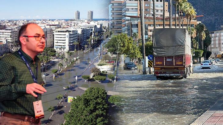 İskenderun'da taşan deniz çekilmeye başladı! Korkutan görüntüye son noktayı koydu