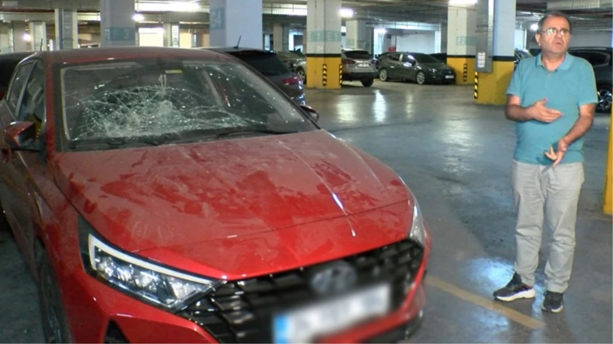 İSPARK'a ait otoparkta 20 otomobilin camları ve aynaları kırıldı! Araç sahipleri duruma isyan etti