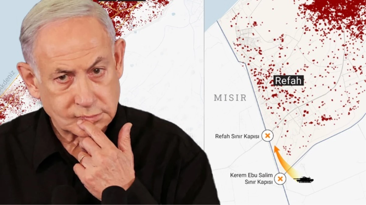 İsrail inatla Refah'a girdi! Ateşkese neden yanaşmadıklarını ortaya koyan harita